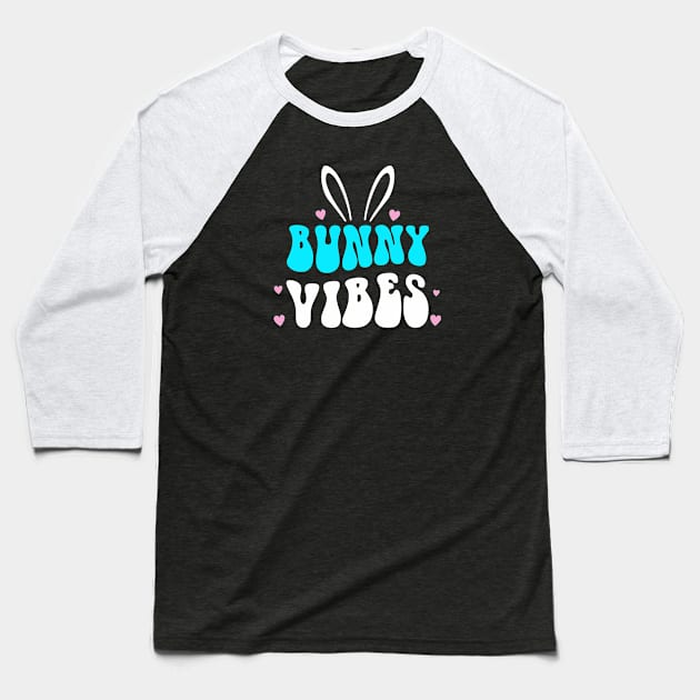 Bunny Vibes Baseball T-Shirt by Glenn Landas Digital Art